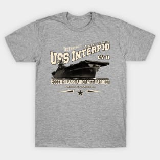 USS INTERPID CV-11 aircraft carrier veterans T-Shirt